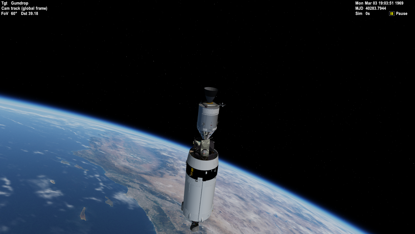 The CSM Docked with the LM in the SLA